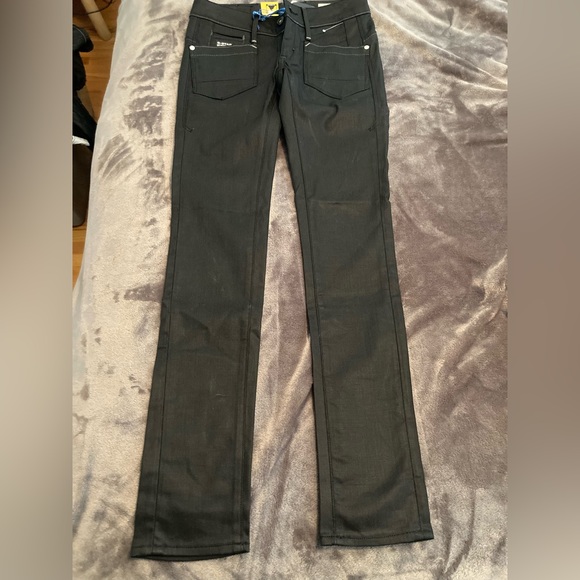 ✨NWT✨ G-STAR RAW 3301 STRAIGHT JEANS LOW RISE BLACK - W25 L32⭐️🖤 - Picture 4 of 7